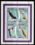 КНДР 2000 год. Дельфины, блок (182.4297)