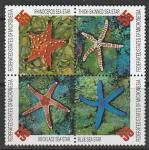 Микронезия 1996 год. Морские звёзды, квартблок (227.490)