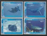 Французская Полинезия 2008 год. Морские животные, 4 марки (280.1024)