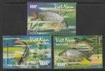 Вьетнам 2008 год. Карпы, 3 марки (075.3493)