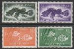 Испанская Сахара 1953 год. День почтовой марки. Рыбы, 4 марки (308.139)