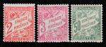 Монако 1927 год. Доплатные марки. Цифровой рисунок, 3 марки из серии.