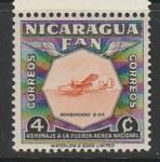 Никарагуа 1954 год. Авиация. Бомбардировщик В-24, 1 марка из серии.