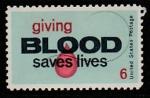 США 1971 год. Донорство крови, 1 марка.