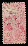 Швейцария 1900 год. 25 лет Всемирному почтовому союзу. Аллегория, 1 марка из серии (гашёная)