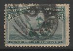 США 1893 год. 400 лет открытию Америки. Флагманский корабль Колумба "Санта-Мария", 1 марка из серии (гашёная)