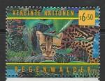 ООН (Вена) 1998 год. Оцелот (ягуар), 1 марка.