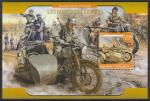 Мадагаскар 2020 год. Мотоциклисты II Мировой войны, блок.