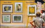 Нигер 2015 год. Густав Климт. Живопись, малый лист + блок