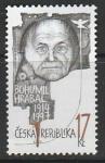 Чехия 2014 год. Чешский писатель Богумил Грабал, 1 марка.