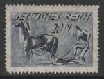 Германия 1921 год. Пахарь, 1 марка из серии (наклейка)