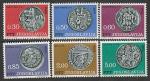 Югославия 1966 год. Серебряные монеты средневековья, 6 марок.
