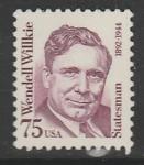 США 1992 год. Политик Уэнделл Уилки, 1 марка.