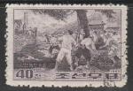 КНДР 1965 год. 35 лет крестьянскому восстанию в Чхончху, 1 марка (гашёная)