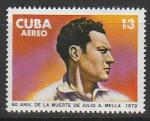 Куба 1979 год. 50 лет со дня смерти политика Хулио Антонио Мелья, 1 марка.