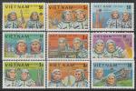 Вьетнам 1983 год. Программа "Интеркосмос", 9 марок (гашёные)