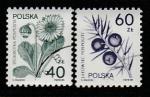 Польша  1989 год. Лекарственные растения, 2 марки (гашёные)