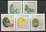 Вьетнам 1970 год. Дыни, 5 марок.