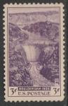 США 1935 год. Плотина Гувера на реке Колорадо, 1 марка (наклейка)