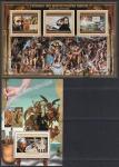Гвинея 2012 год. Картины великих мастеров Италии: Микеланджело. Живопись, лист + блок