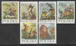 Польша 1962 год. Иллюстрации к детским сказкам. 6 марок 