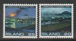 Исландия 1975 год. 2 года извержению вулкана на острове Хеймаэй, 2 марки 