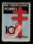 Испания 1937 год. Борьба с туберкулёзом, 1 доплатная марка (наклейка)