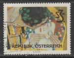 Австрия 1964 год. Поцелуй - картина Густава Климта, 1 марка (гашёная)