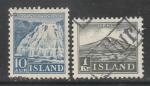 Исландия 1935 год. Стандарт. Ландшафты, 2 марки (гашёные)