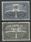 ООН (Нью-Йорк) 1956 год. День Генеральной Ассамблеи, 2 марки (гашёные)