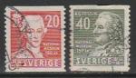 Швеция 1942 год. 150 лет Национальному музею Стокгольма, 2 марки (гашёные)