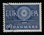 Дания 1960 год. Европа. СЕРТ, 1 марка (гашёная)