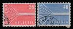 Швейцария 1957 год. Европа, 2 марки (гашёные)