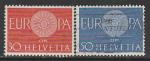 Швейцария 1960 год. Европа. СЕРТ, 2 марки (гашёные)