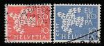 Швейцария 1961 год. Европа. СЕРТ, 2 марки (гашёные)