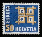 Швейцария 1963 год. Европа. СЕРТ, 1 марка (гашёная)
