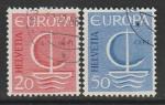 Швейцария 1966 год. Европа. СЕРТ, 2 марки (гашёные)