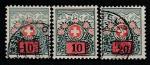Швейцария 1924 год. Рододендроны, 3 доплатные марки с надпечаткой (гашёные)