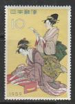 Япония 1959 год. Неделя филателии, 1 марка (наклейка)