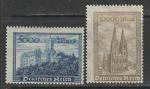 Германия (Веймарская республика) 1923 год. Вартургский и Кельтский собор, 2 марки (наклейка)