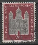 ФРГ 1956 год. Аббатство Мария Лаах, 1 марка (гашёная)