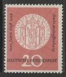 ФРГ 1957 год. 1000 лет городу и монастырю Ашаффенбург, 1 марка.