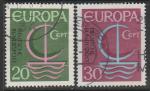 ФРГ 1966 год. Европа СЕПТ. Символ в виде лодки, 2 марки (гашёные)