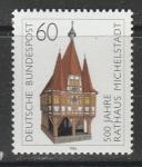 ФРГ 1984 год. 500 лет ратуше Михельштадта, 1 марка 