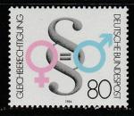 ФРГ 1984 год. Мужской и женский символы, 1 марка 