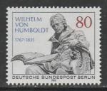 ФРГ (Берлин) 1985 год. Филолог Вильгельм фон Гумбольдт, 1 марка 