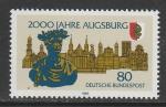 ФРГ 1985 год. 2000 лет Аугсбургу, 1 марка 