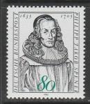 ФРГ 1985 год. Лютеранский богослов Филипп Якоб Шпенер, 1 марка 