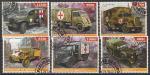 Джибути 2015 год. Автомобили Красного Креста II Мировой войны, 6 марок (гашёные)