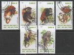 Бурунди 2009 год. Приматы, 6 марок (гашёные)